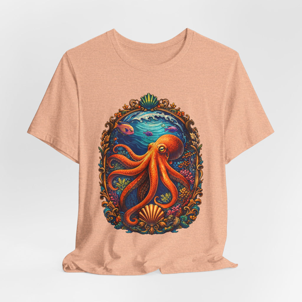 Octopus Ocean Art Tee — Vibrant Marine Life Graphic T-Shirt