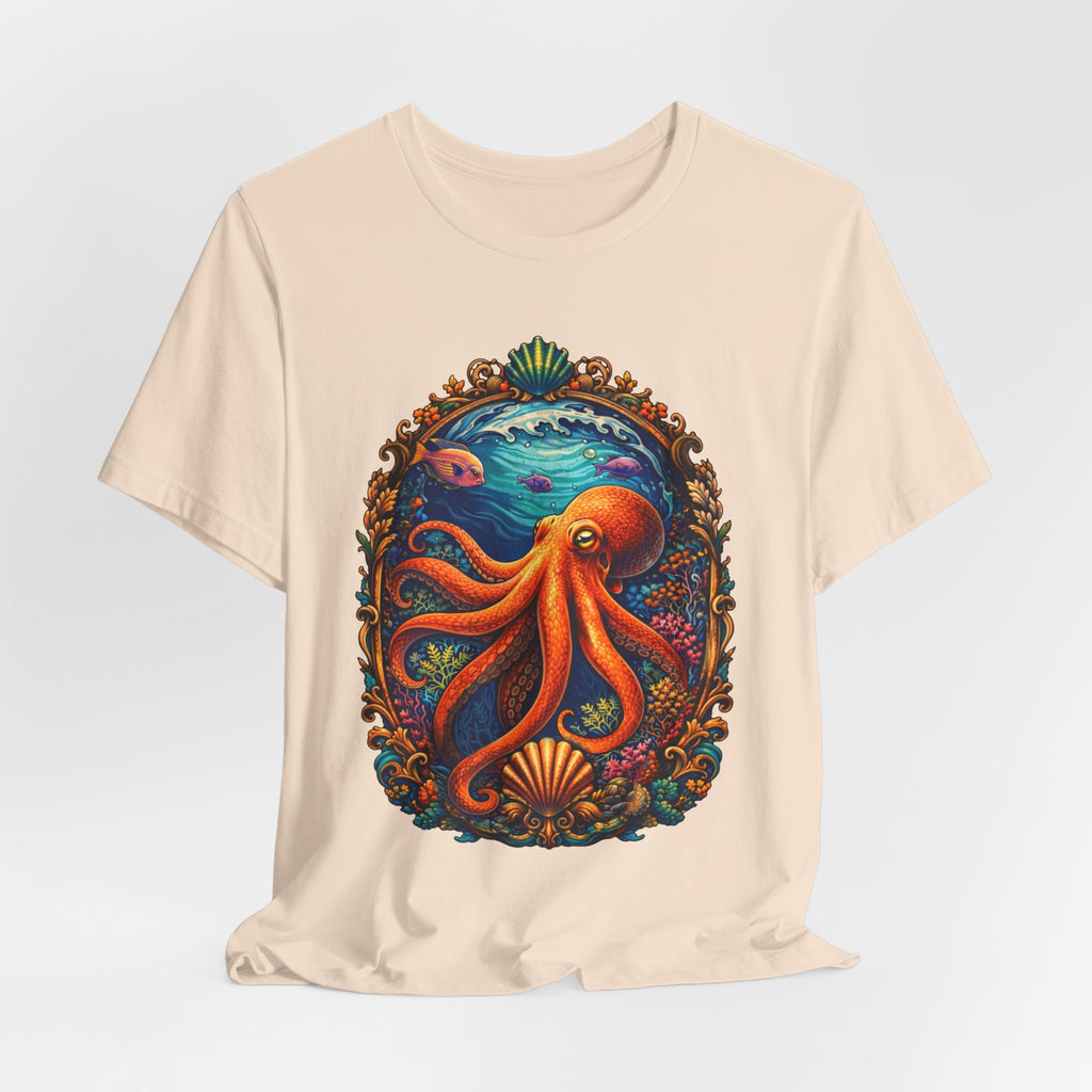 Octopus Ocean Art Tee — Vibrant Marine Life Graphic T-Shirt