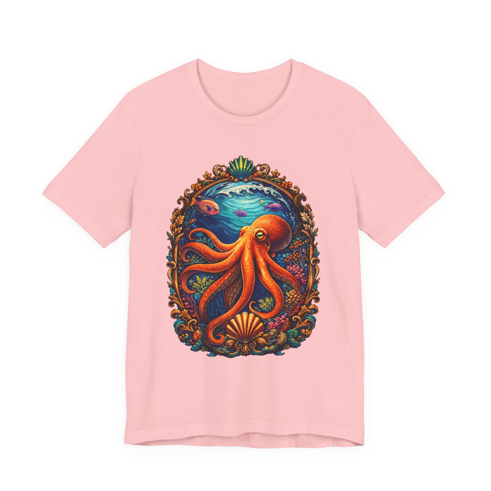 Octopus Ocean Art Tee — Vibrant Marine Life Graphic T-Shirt