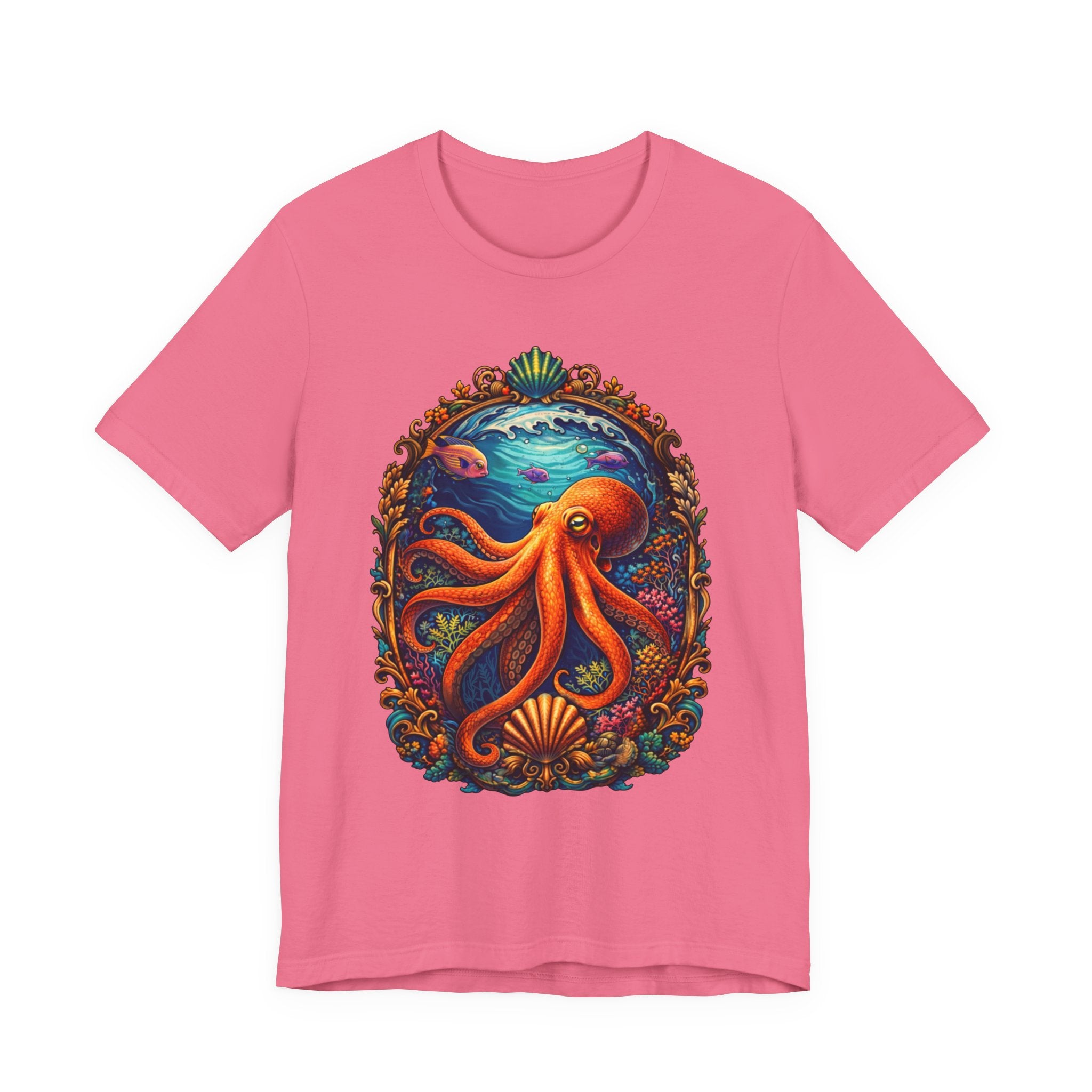 Octopus Ocean Art Tee — Vibrant Marine Life Graphic T-Shirt