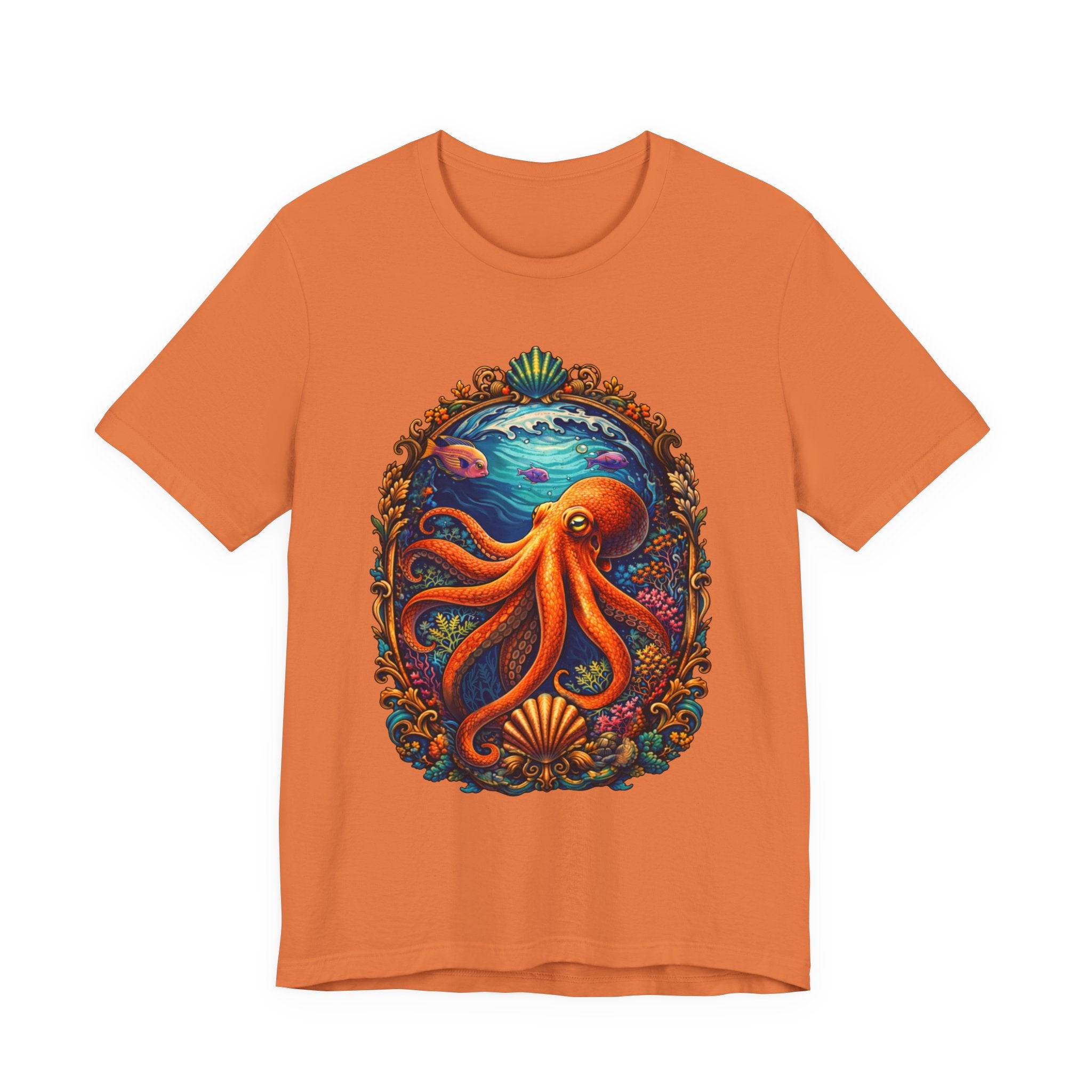 Octopus Ocean Art Tee — Vibrant Marine Life Graphic T-Shirt
