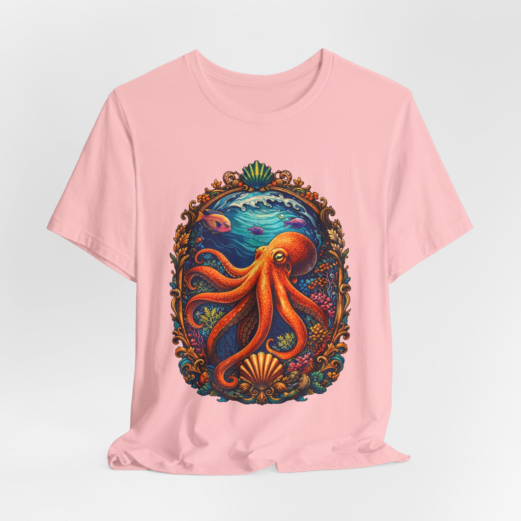 Octopus Ocean Art Tee — Vibrant Marine Life Graphic T-Shirt