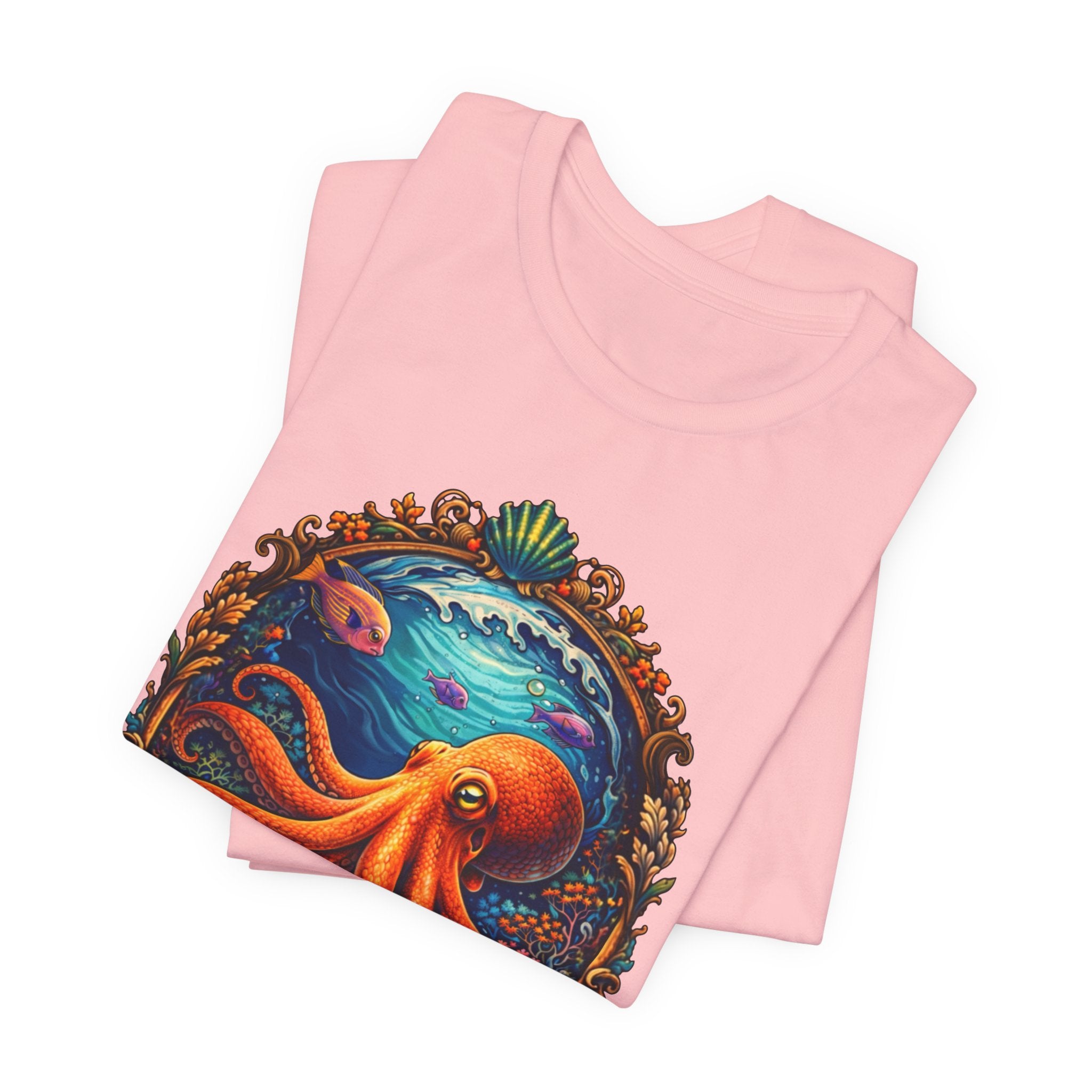 Octopus Ocean Art Tee — Vibrant Marine Life Graphic T-Shirt
