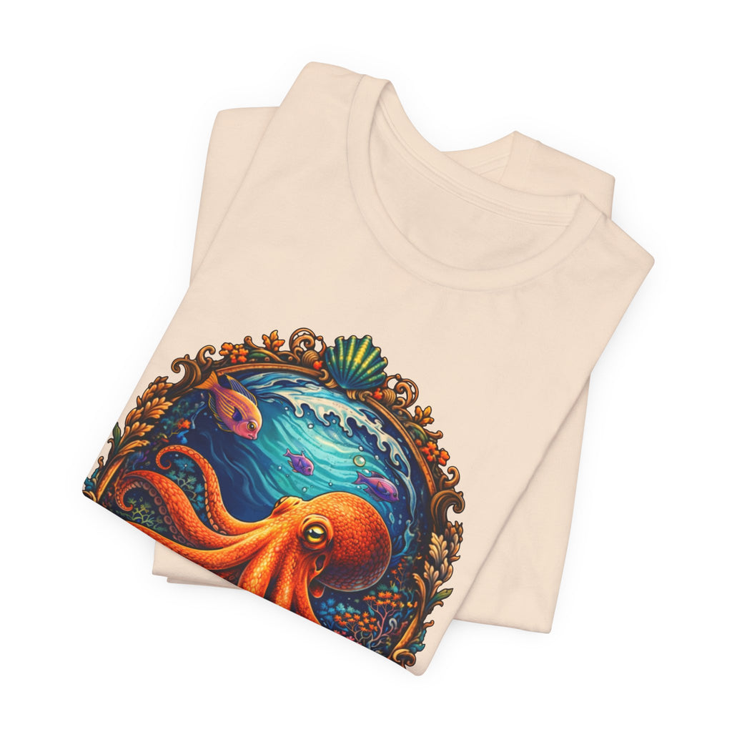 Octopus Ocean Art Tee — Vibrant Marine Life Graphic T-Shirt