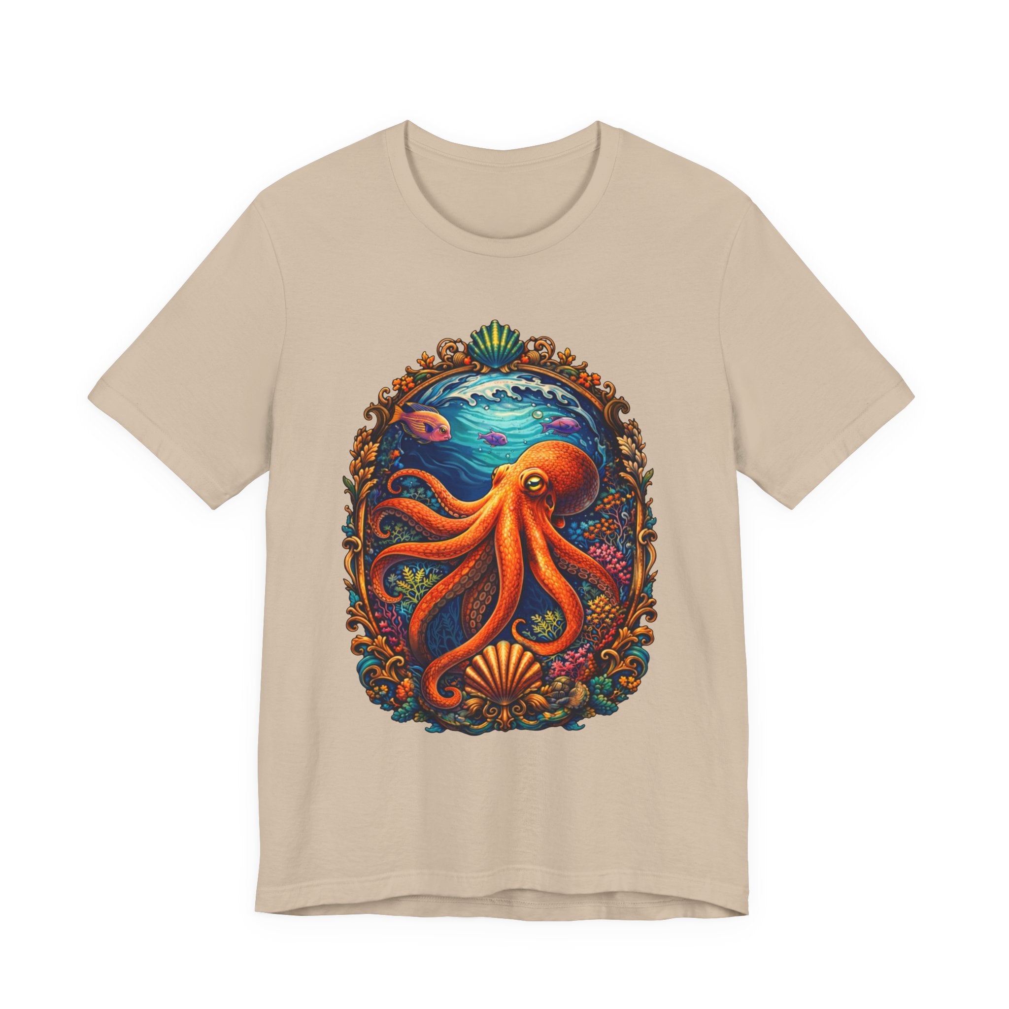 Octopus Ocean Art Tee — Vibrant Marine Life Graphic T-Shirt