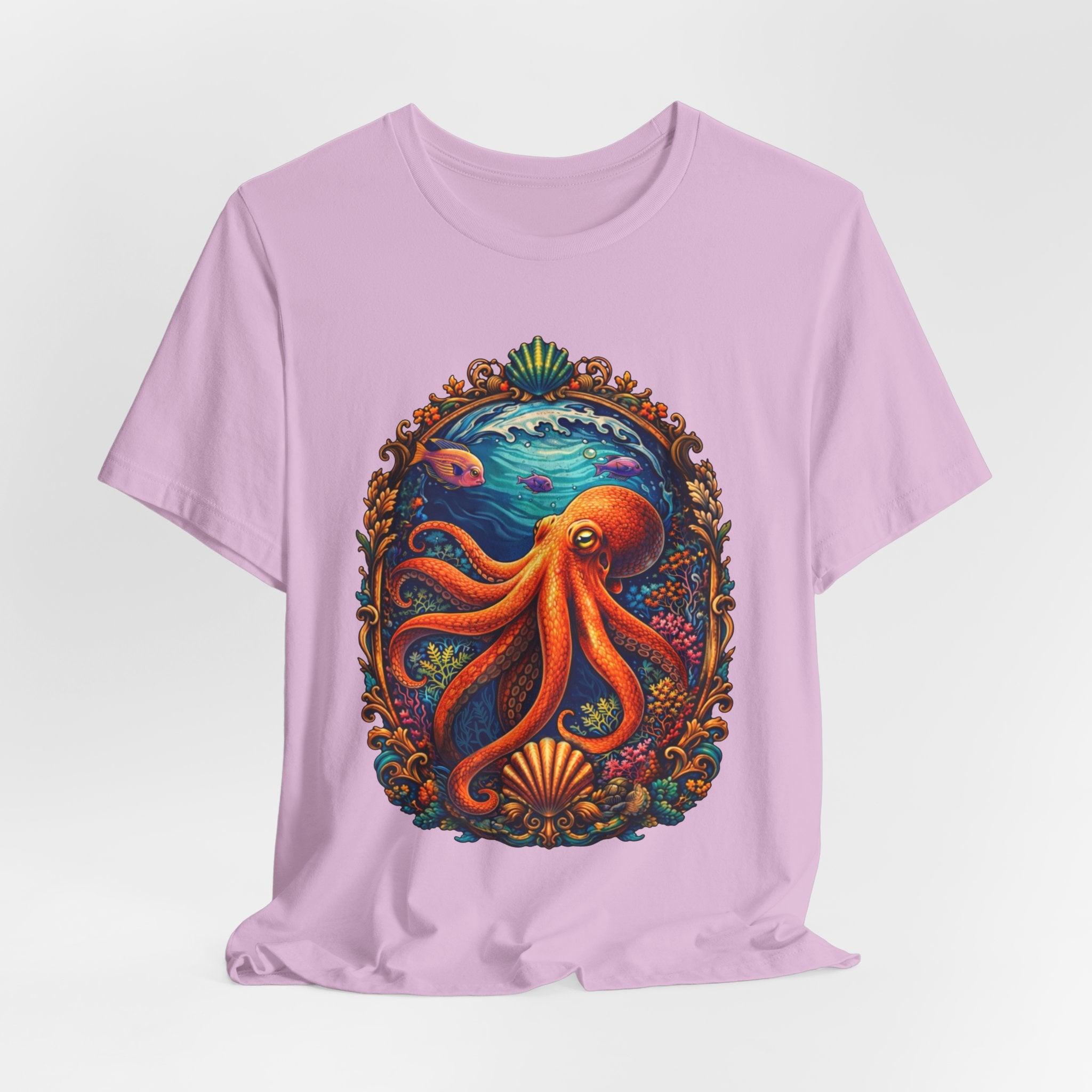 Octopus Ocean Art Tee — Vibrant Marine Life Graphic T-Shirt