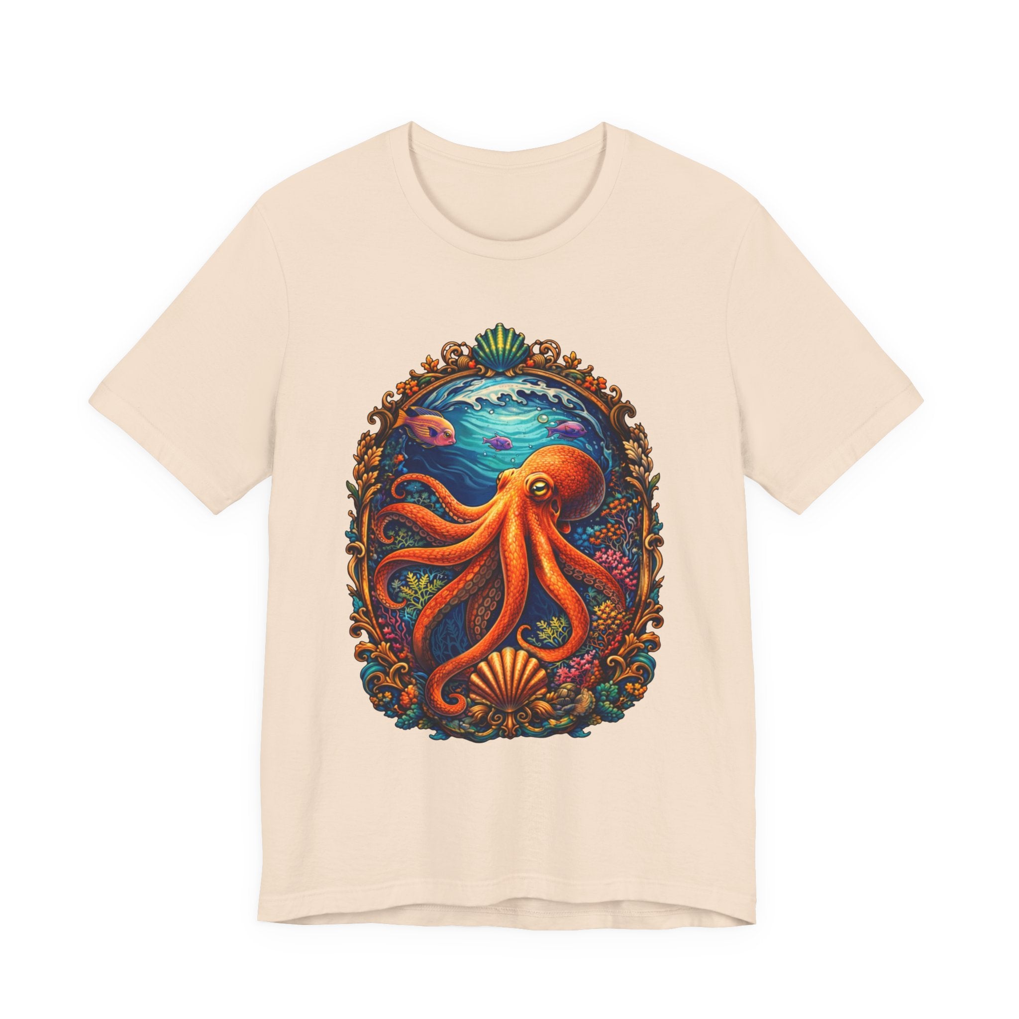 Octopus Ocean Art Tee — Vibrant Marine Life Graphic T-Shirt