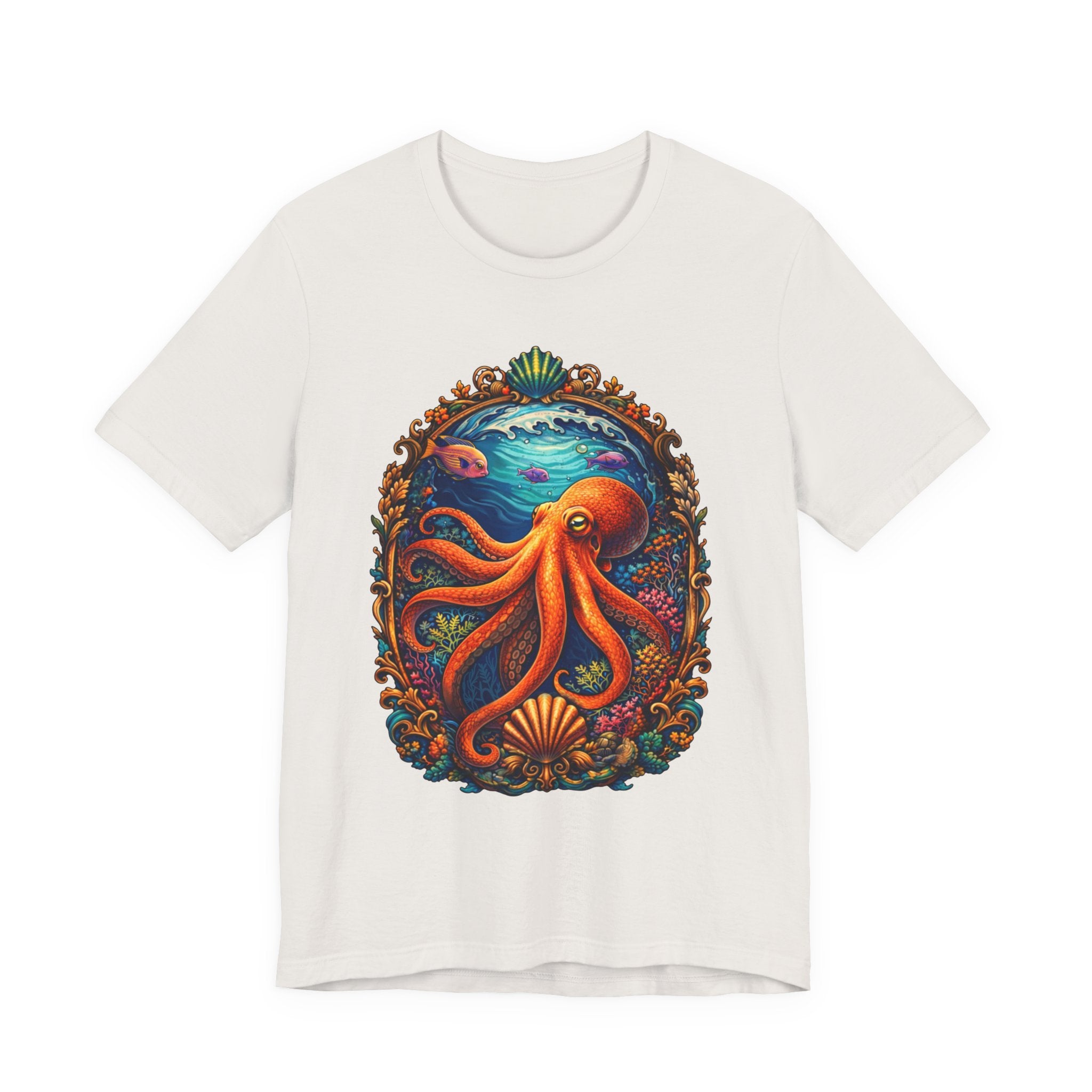 Octopus Ocean Art Tee — Vibrant Marine Life Graphic T-Shirt