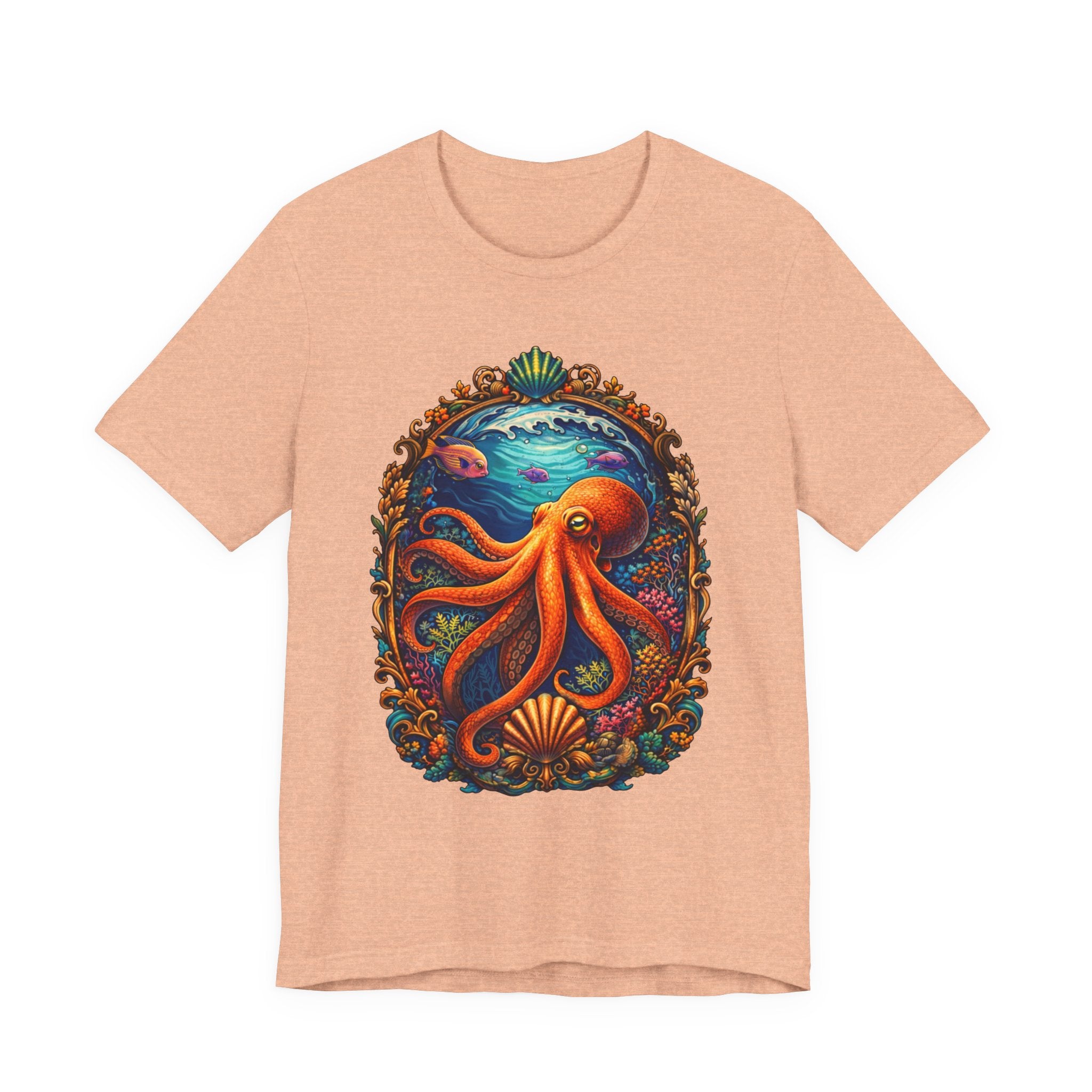 Octopus Ocean Art Tee — Vibrant Marine Life Graphic T-Shirt