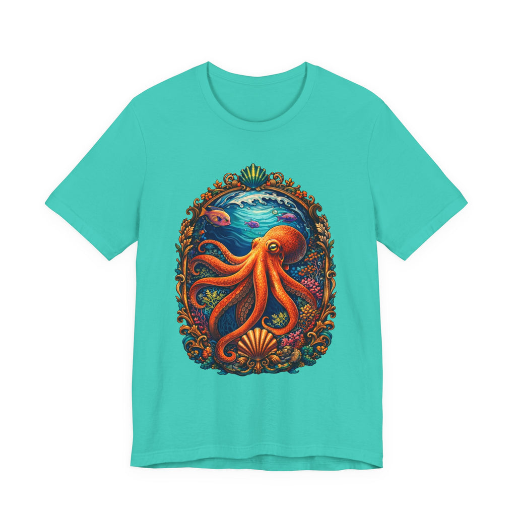 Octopus Ocean Art Tee — Vibrant Marine Life Graphic T-Shirt