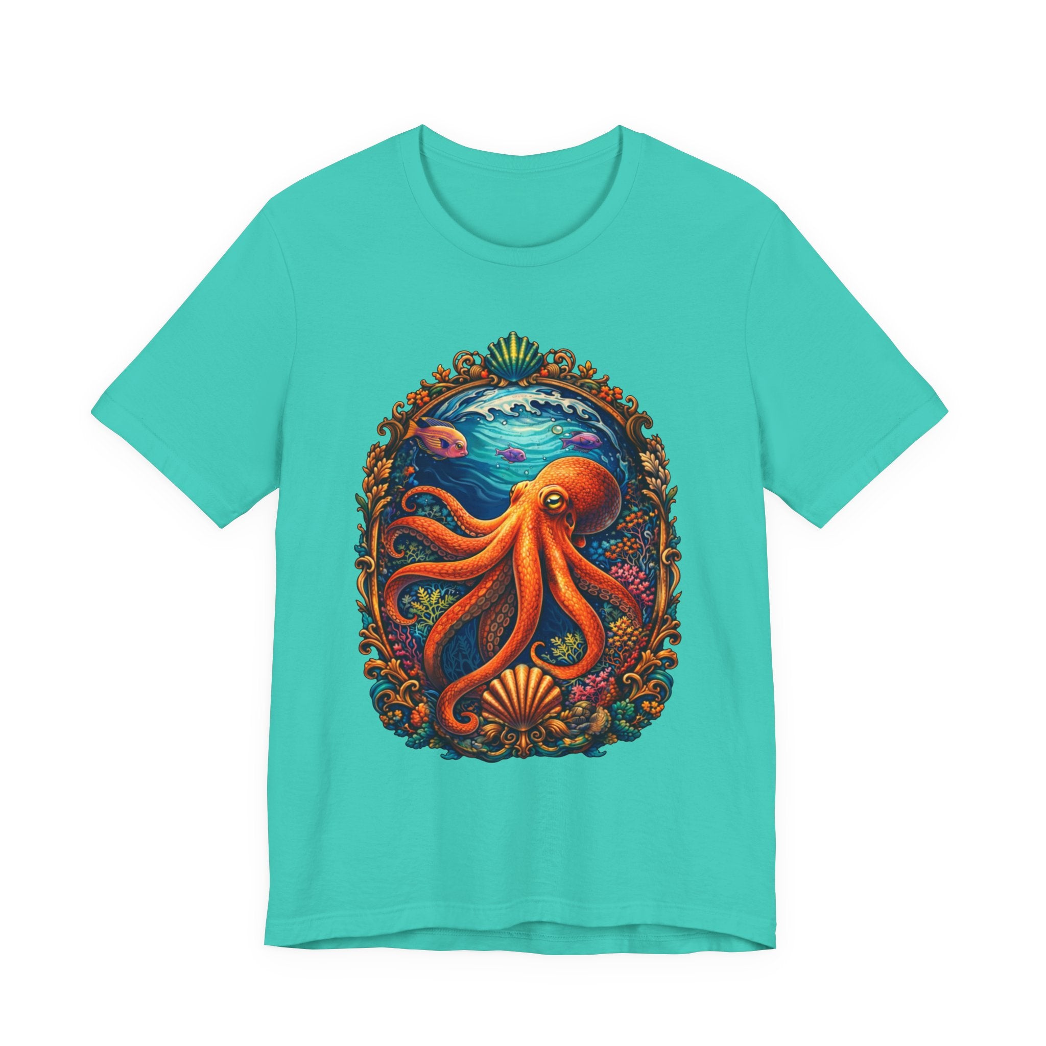 Octopus Ocean Art Tee — Vibrant Marine Life Graphic T-Shirt