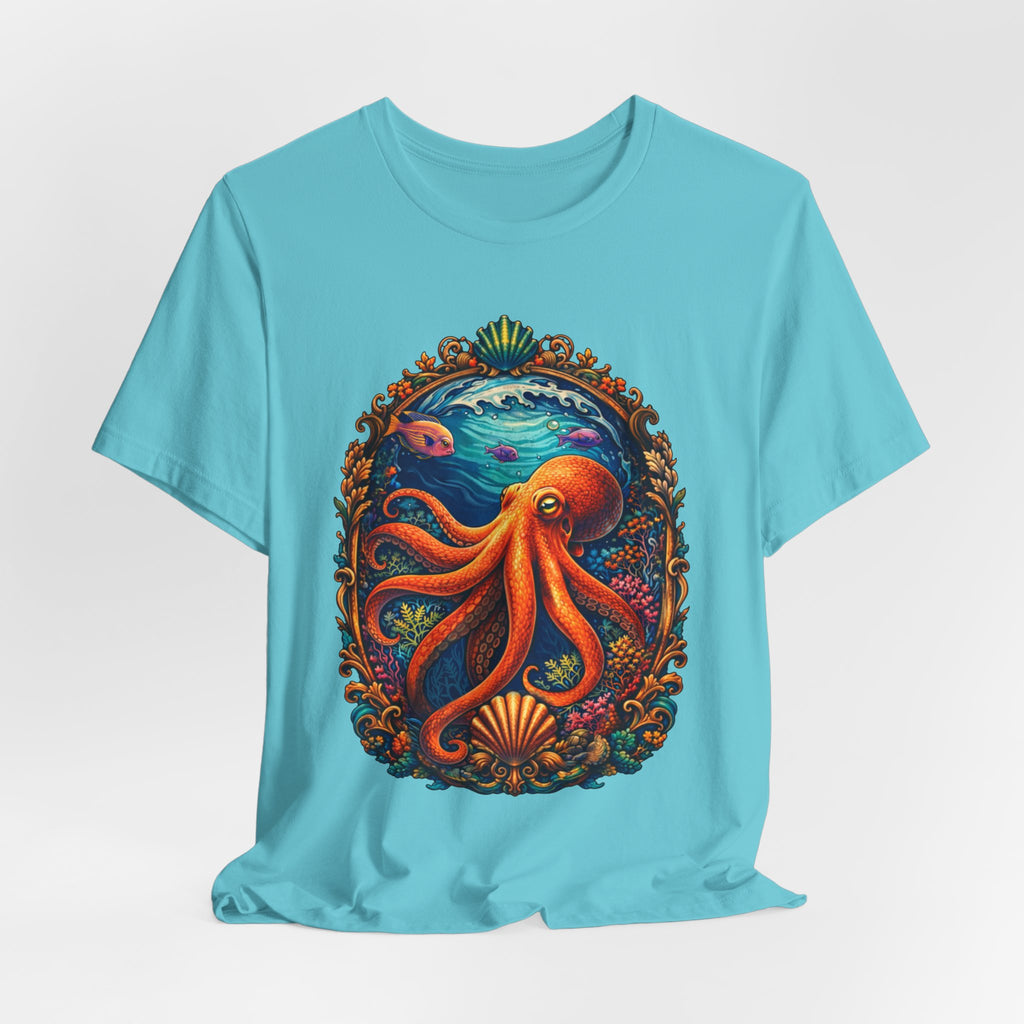 Octopus Ocean Art Tee — Vibrant Marine Life Graphic T-Shirt