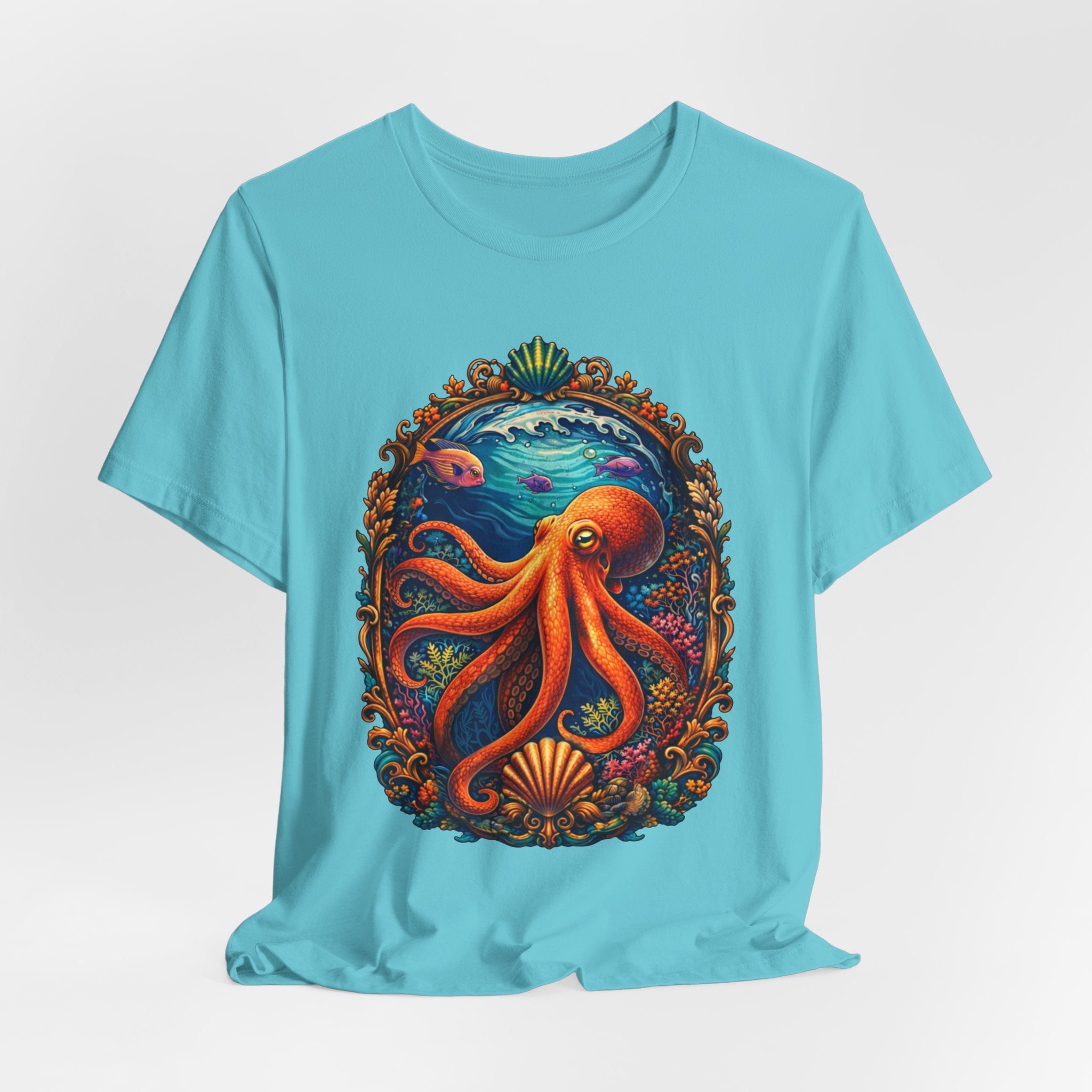 Octopus Ocean Art Tee — Vibrant Marine Life Graphic T-Shirt