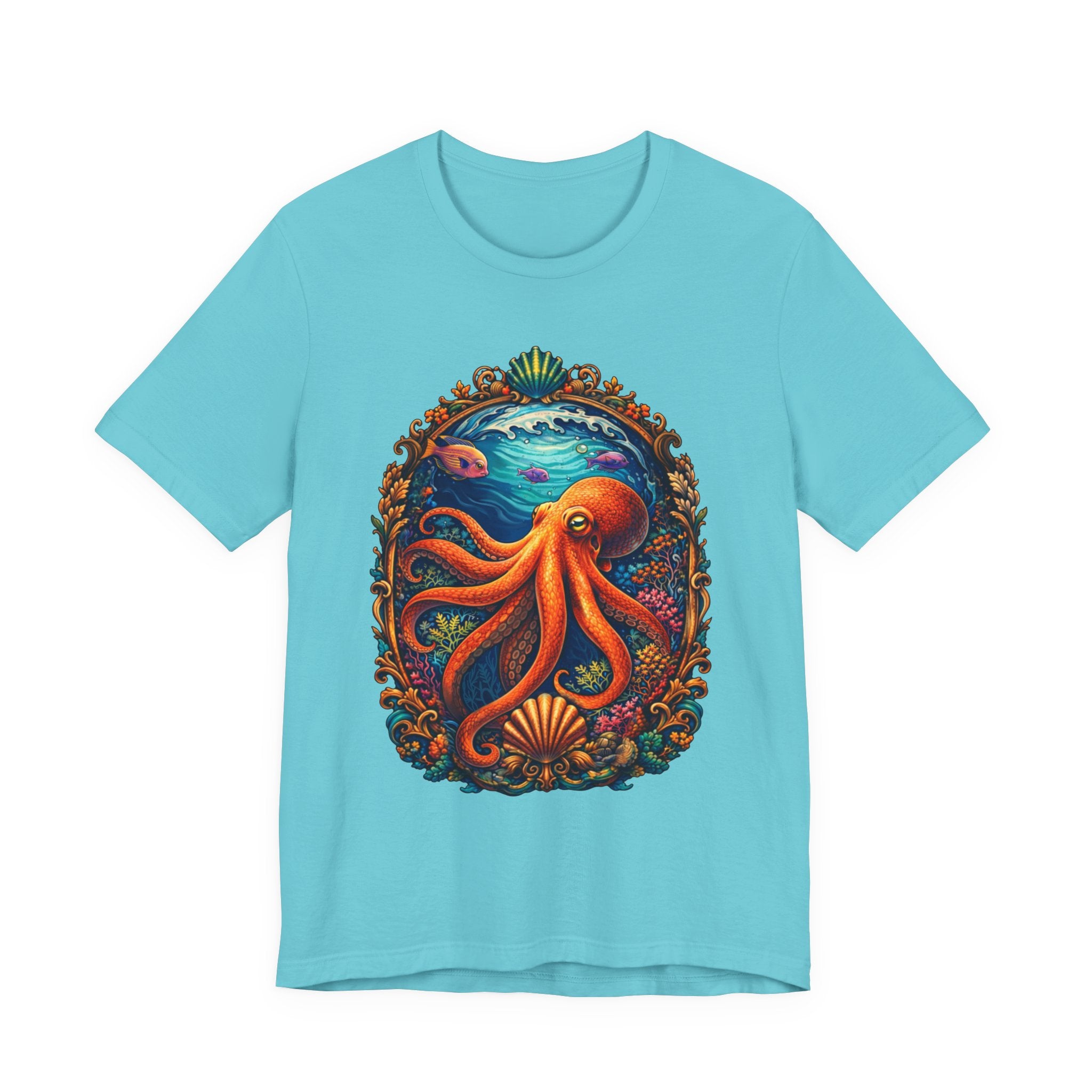 Octopus Ocean Art Tee — Vibrant Marine Life Graphic T-Shirt
