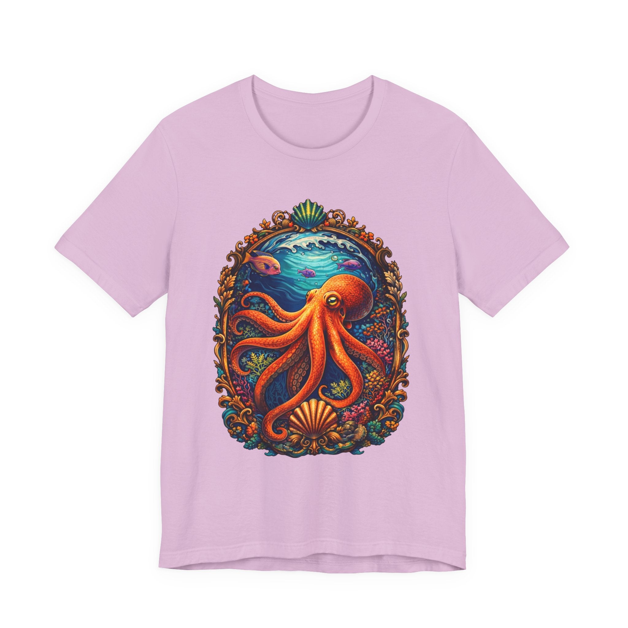 Octopus Ocean Art Tee — Vibrant Marine Life Graphic T-Shirt