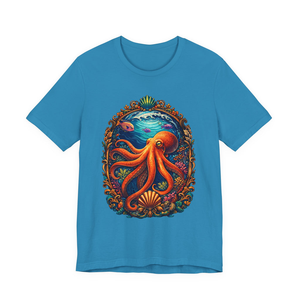 Octopus Ocean Art Tee — Vibrant Marine Life Graphic T-Shirt