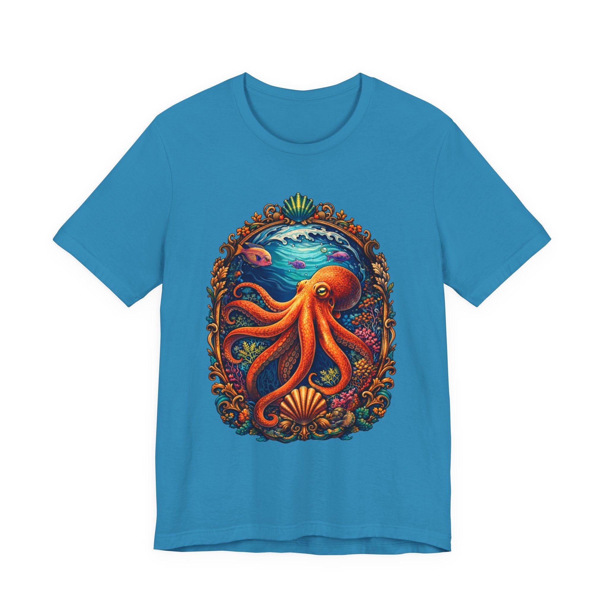 Octopus Ocean Art Tee — Vibrant Marine Life Graphic T-Shirt